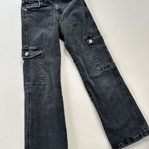 Zara Kids Black Cargo Jeans